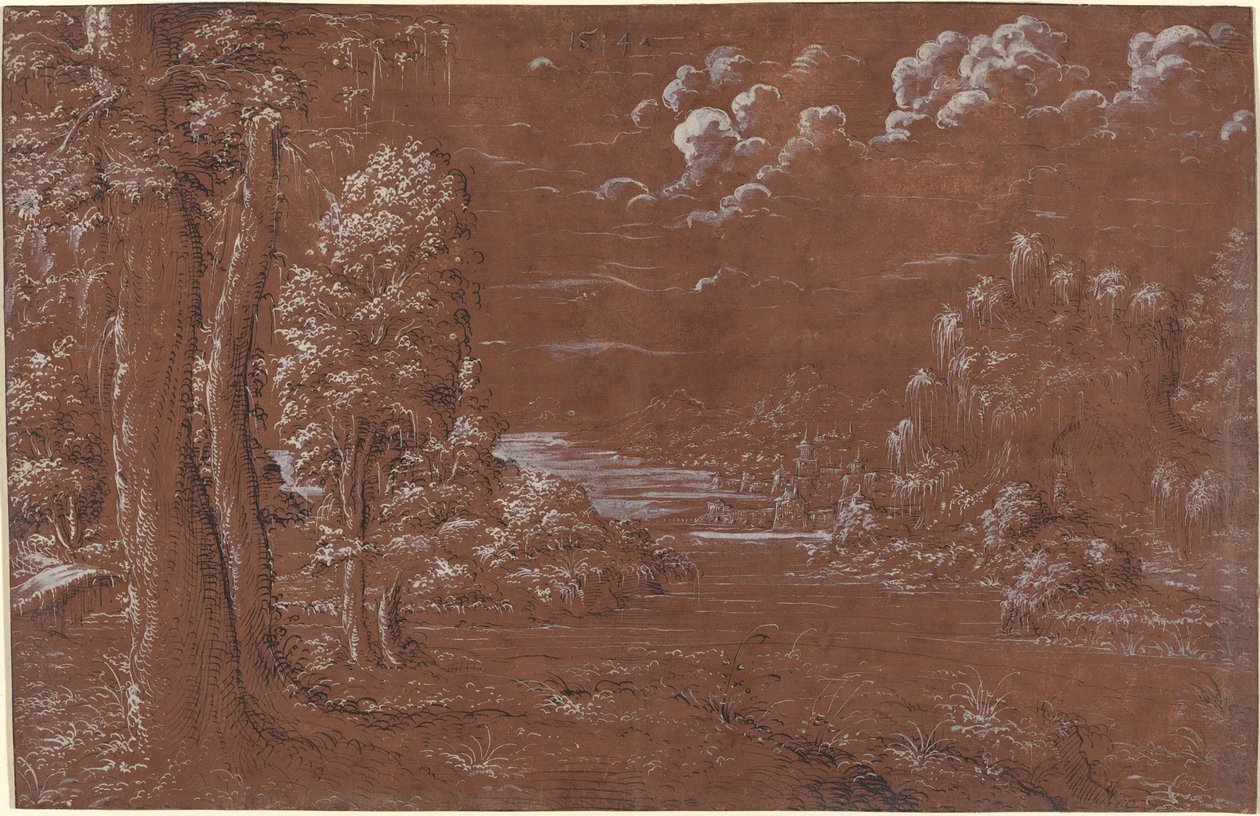 Flusslandschaft von German 16th Century