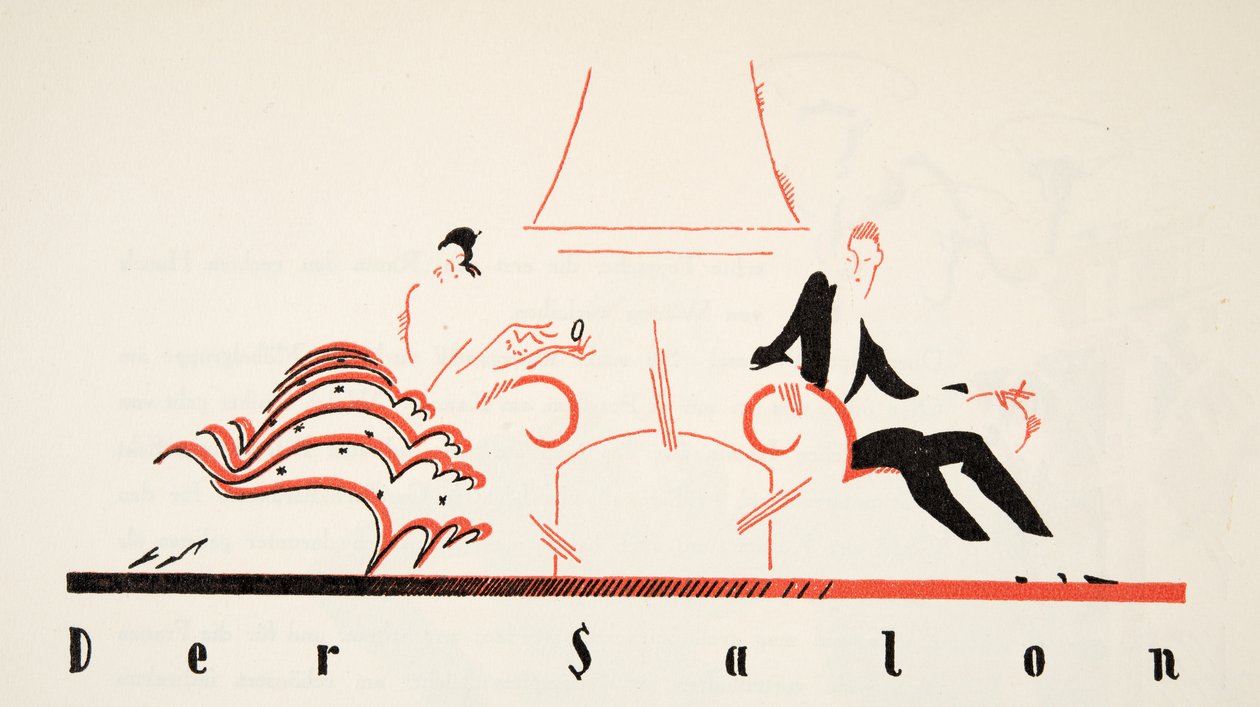 Der Salon aus Styl, veröffentlicht 1922 von German School