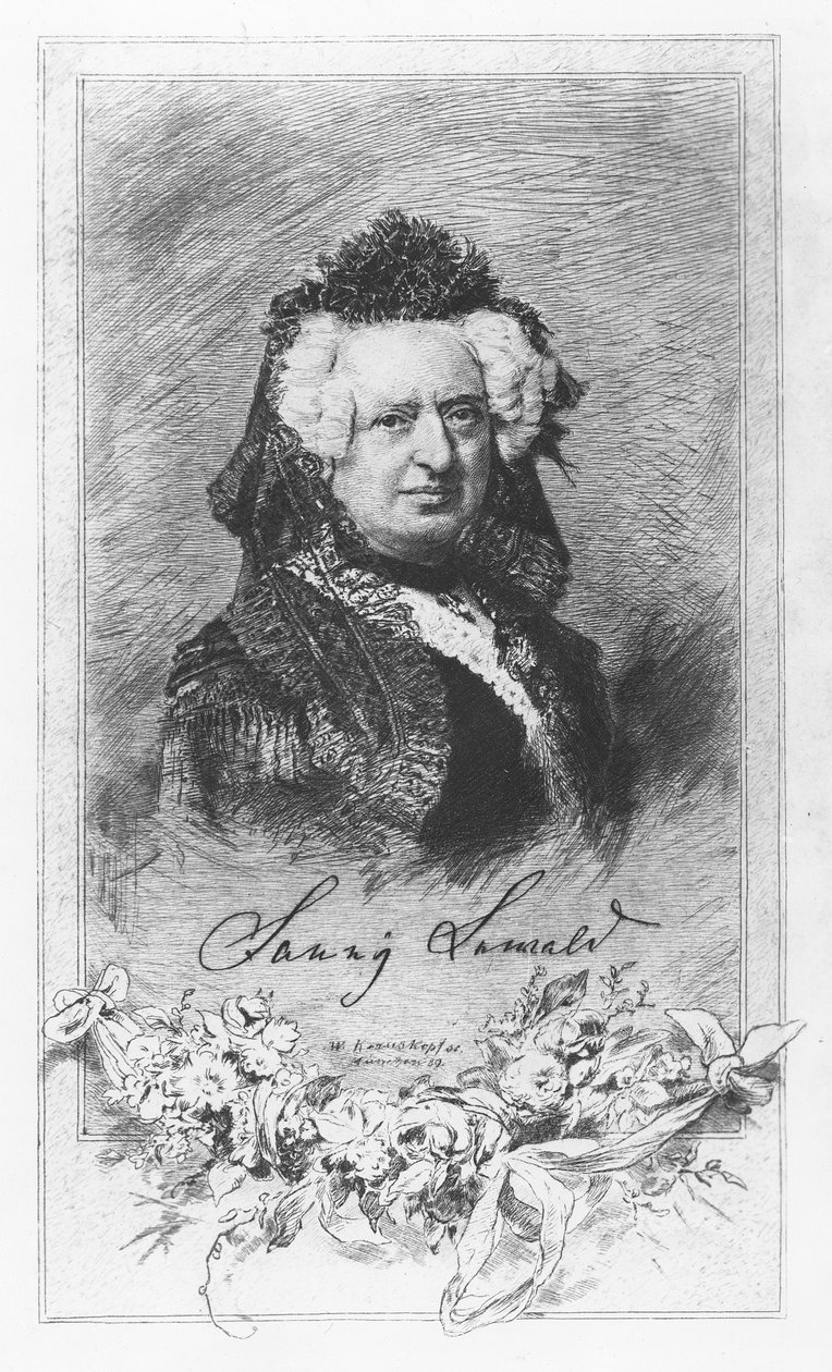 Fanny Lewald (Gravur) von German School