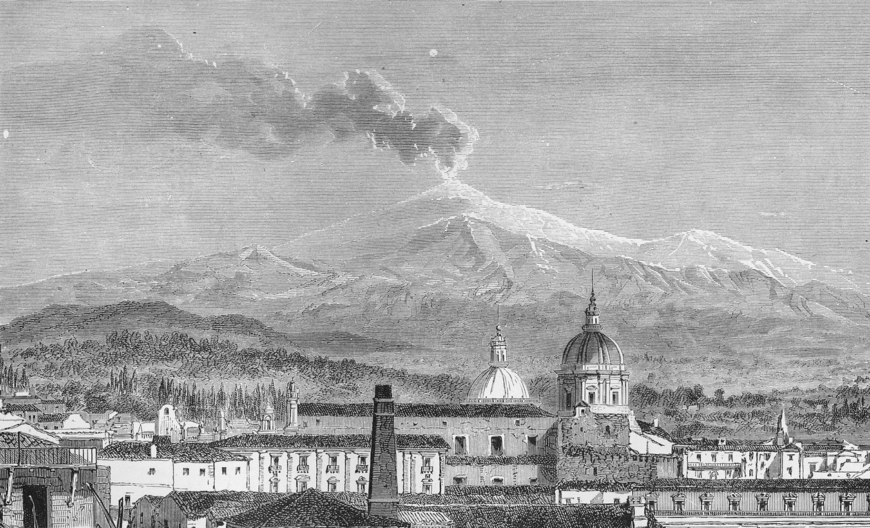 Der Ätna, von Catania aus gesehen von German School