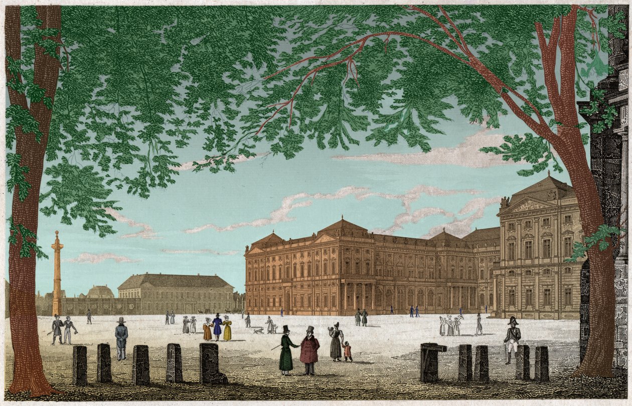 Würzburg (Gravur, ca. 1850) von German School