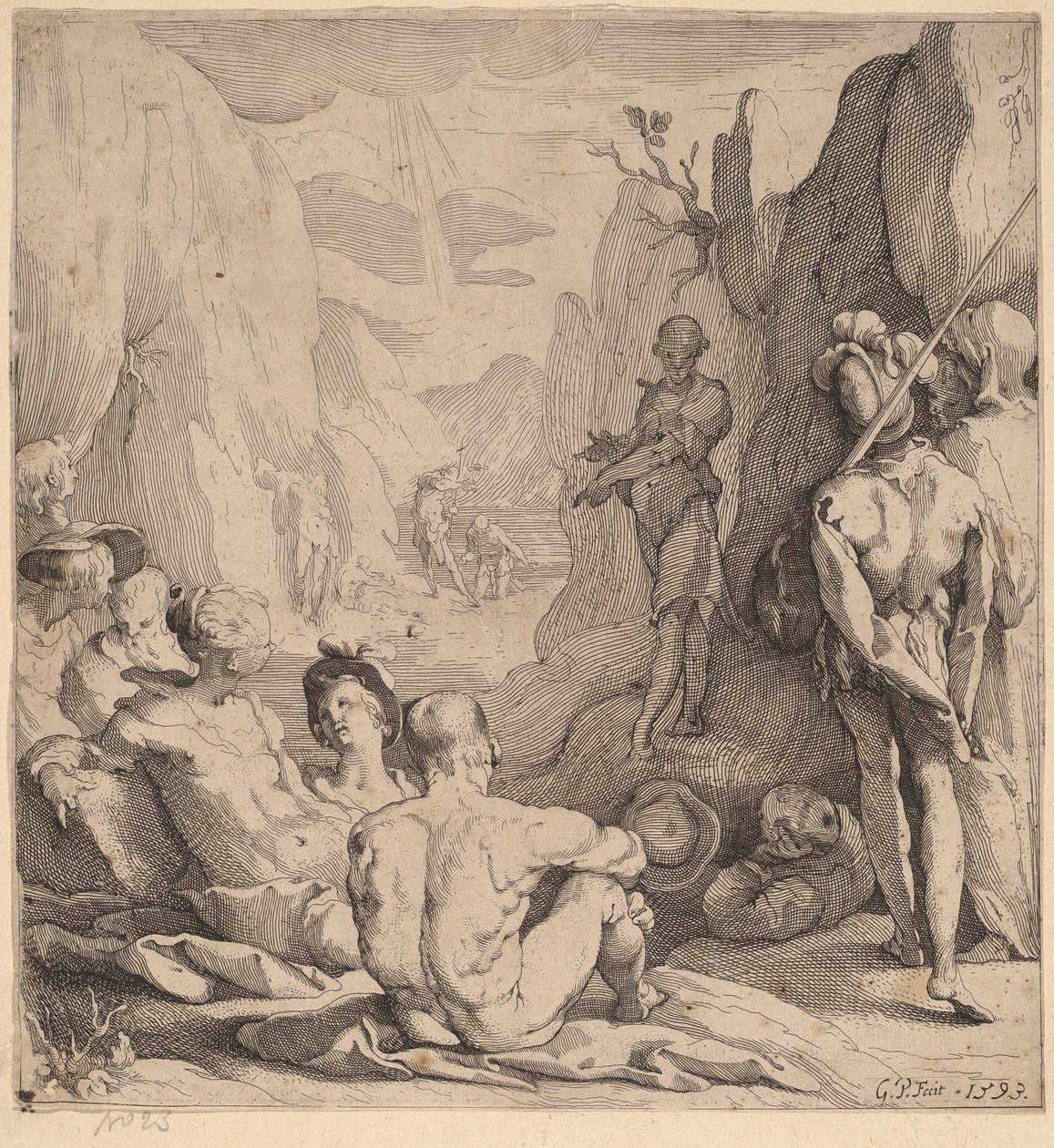 Johannes der Täufer predigt von Gerrit Pietersz Sweelinck