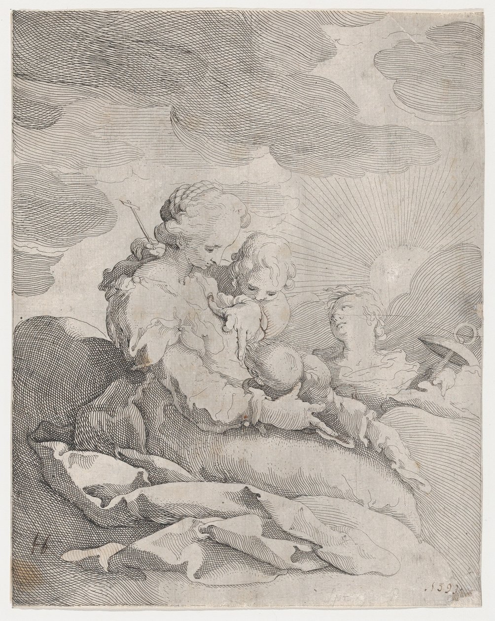 Glaube, Hoffnung und Liebe, ca. 1593 von Gerrit Pietersz Sweelink