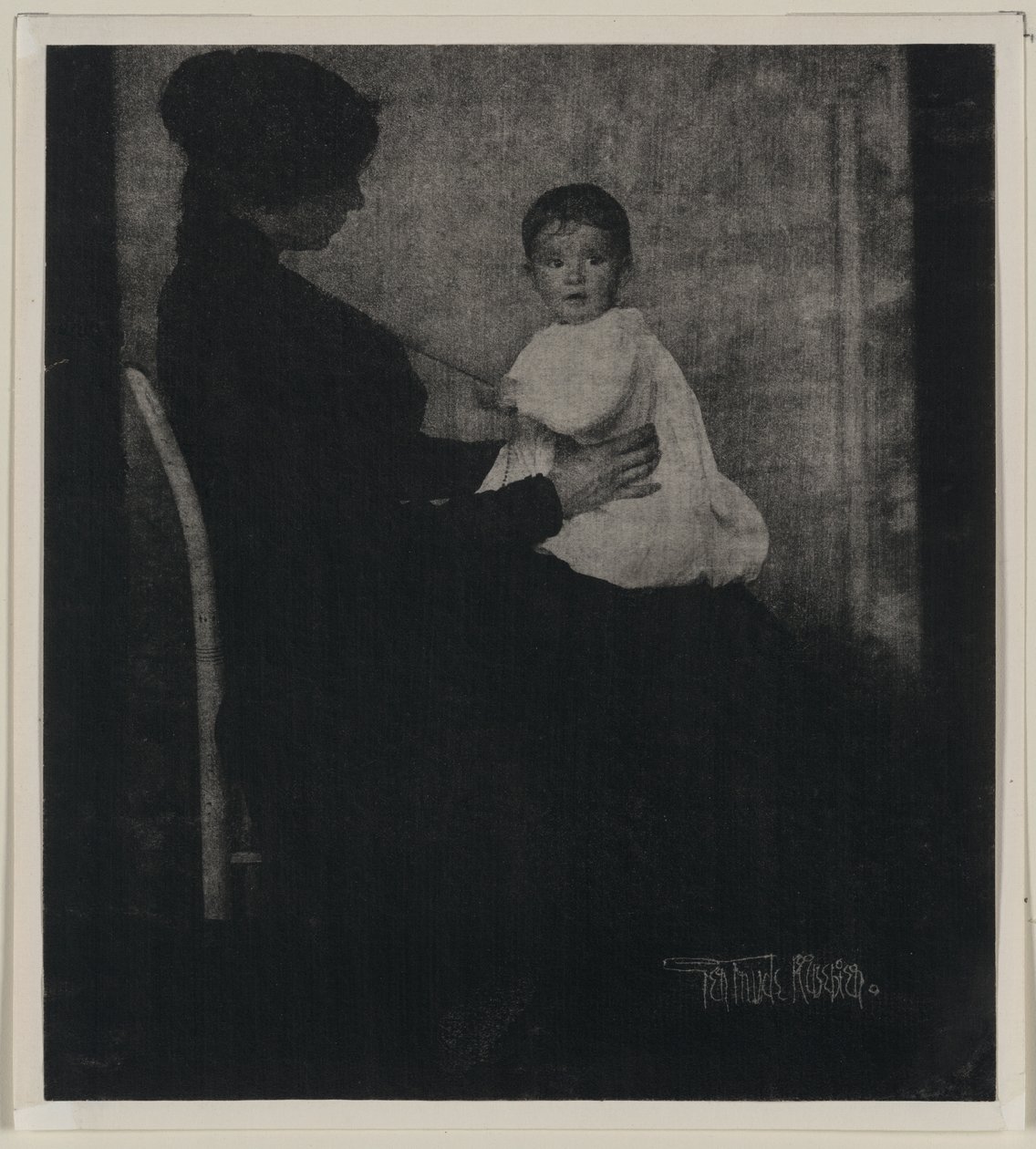 Porträt von Mrs. Ward mit Baby von Gertrude Käsebier