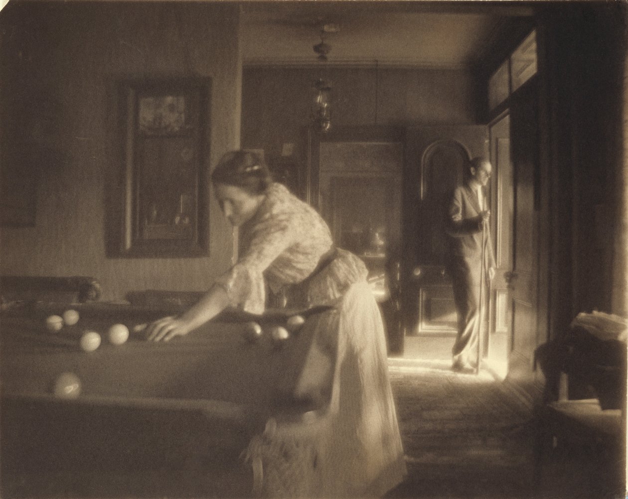 Das Billardspiel, ca. 1907 von Gertrude Käsebier