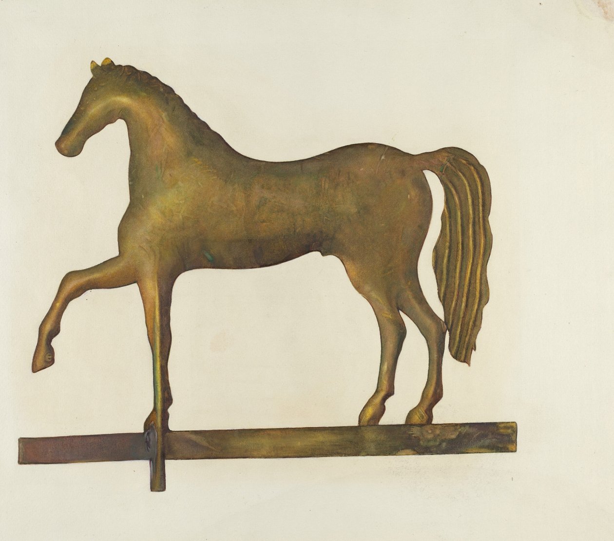 Wetterfahnenpferd, ca. 1940 von Gertrude Koch