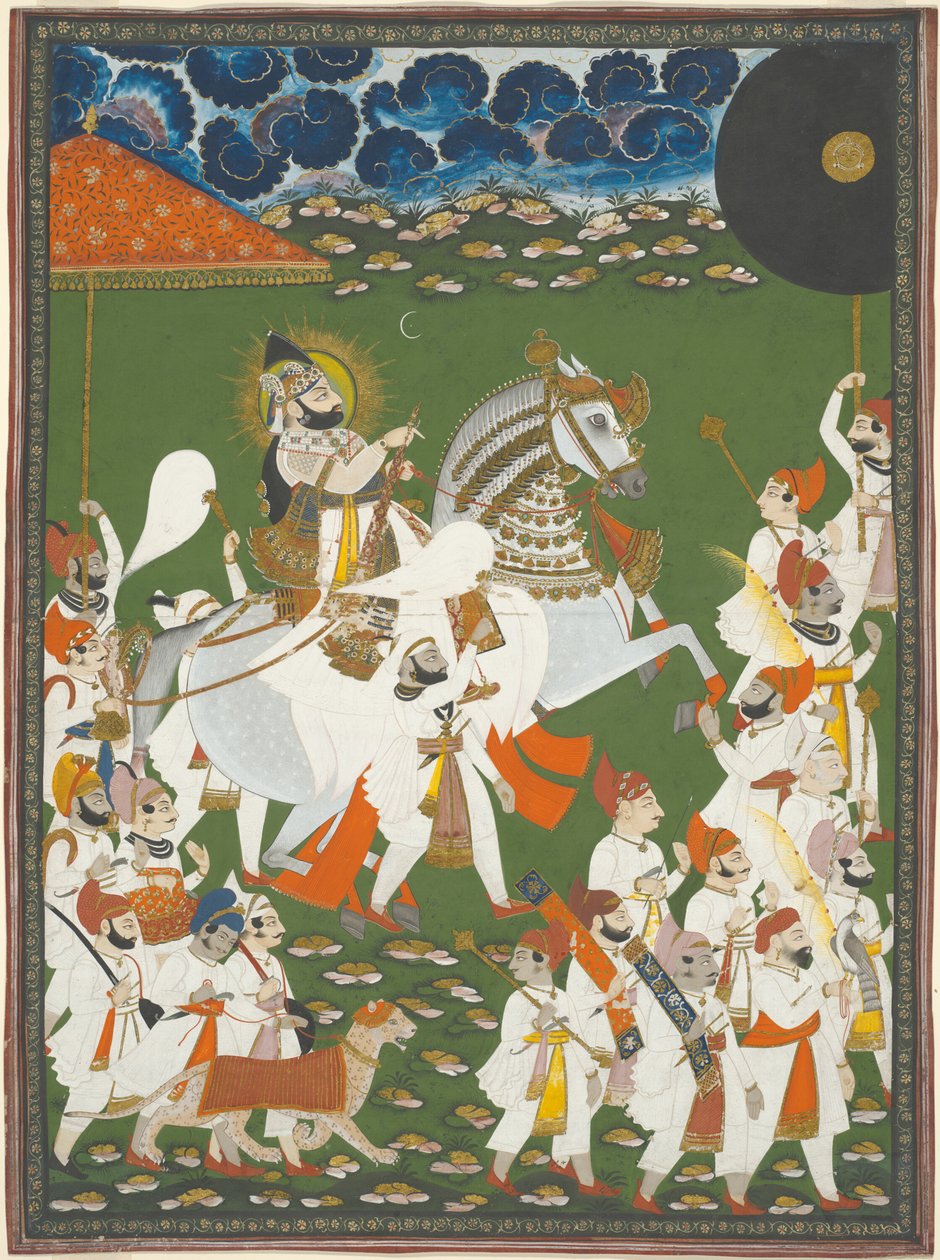 Maharana Bhim Singh in Prozession von Ghasi