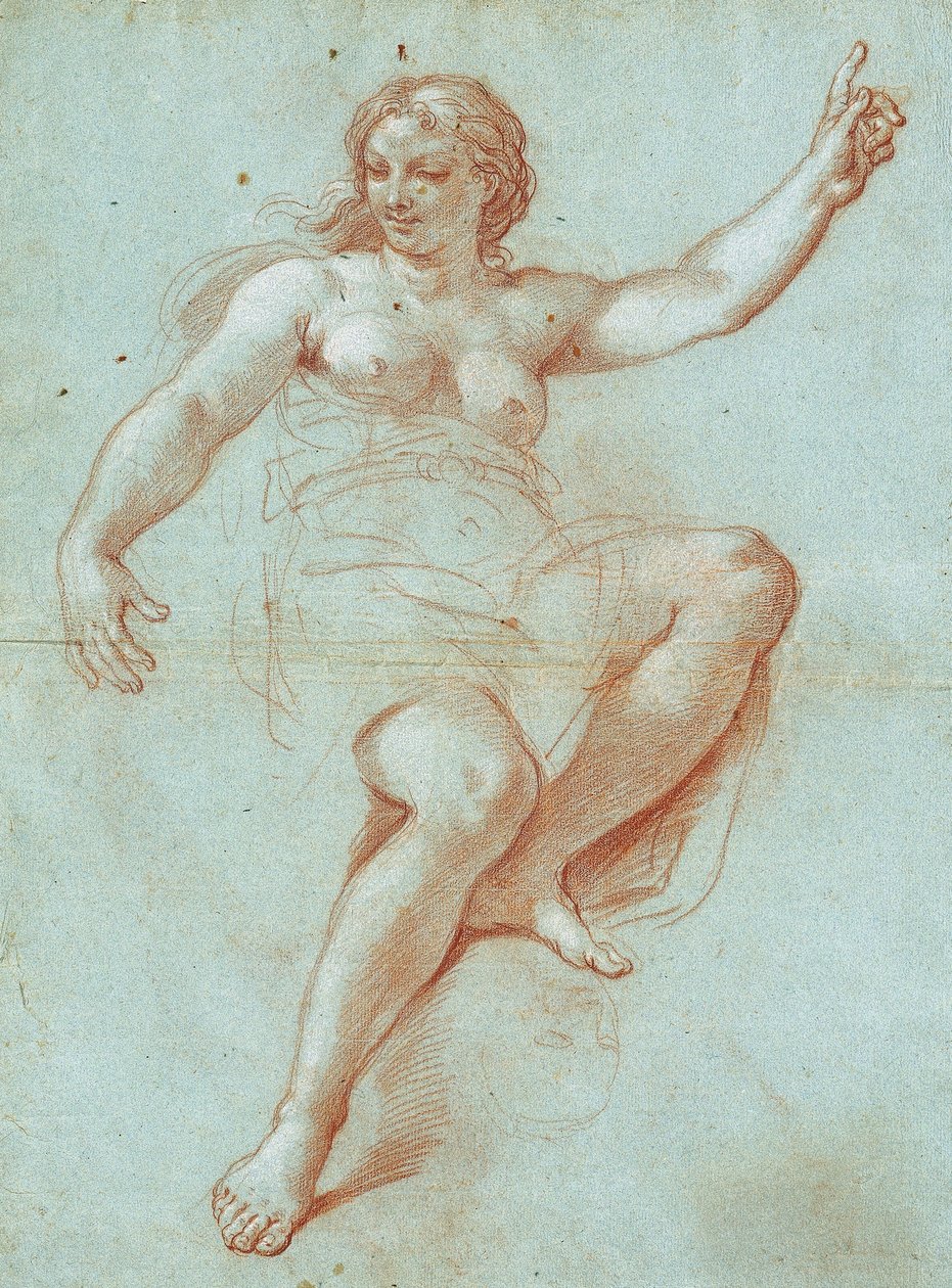 Studie für die Figur der Aurora von Giacinto Calandrucci