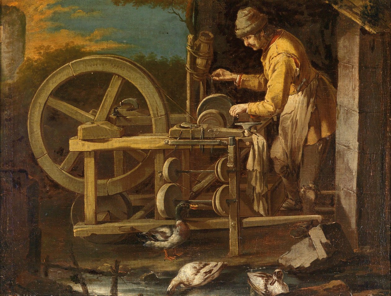 Der Scherenschleifer von Giacomo Francesco Cipper