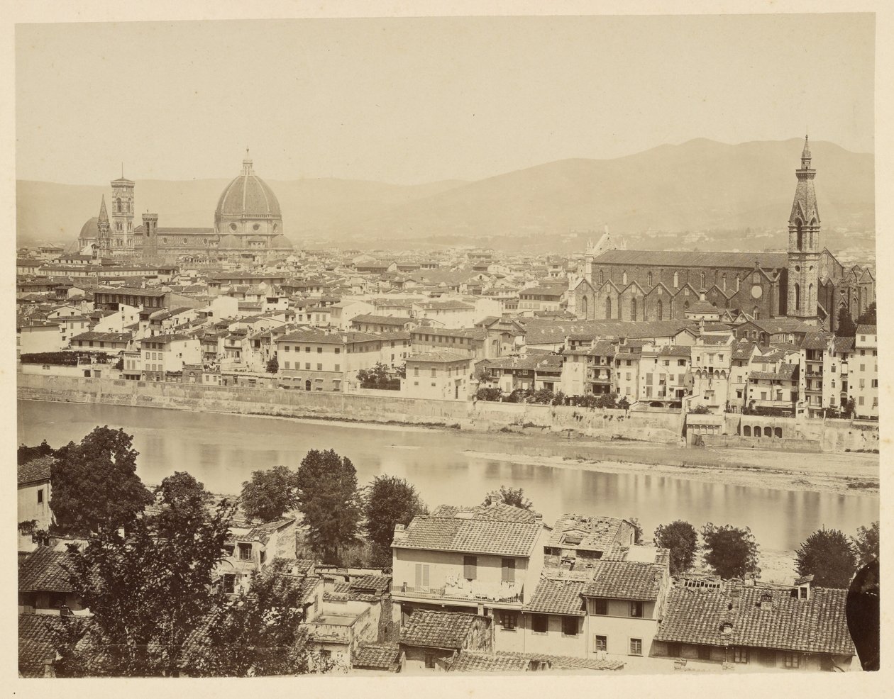 Florenz. Panorama von Giacomo Brogi