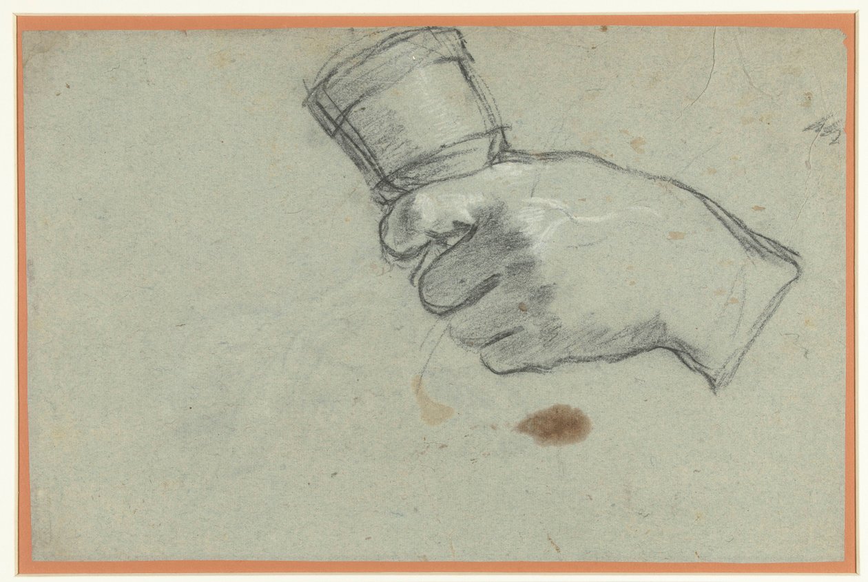Eine Hand, die eine Glocke hält von Giacomo Cavedone