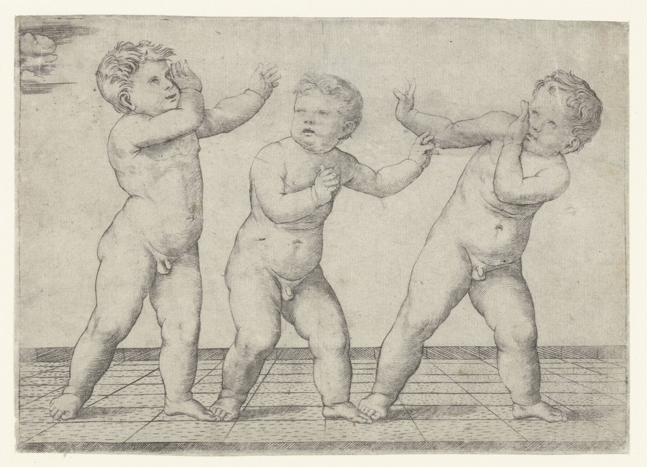 Drei nackte Jungen von Giacomo Francia