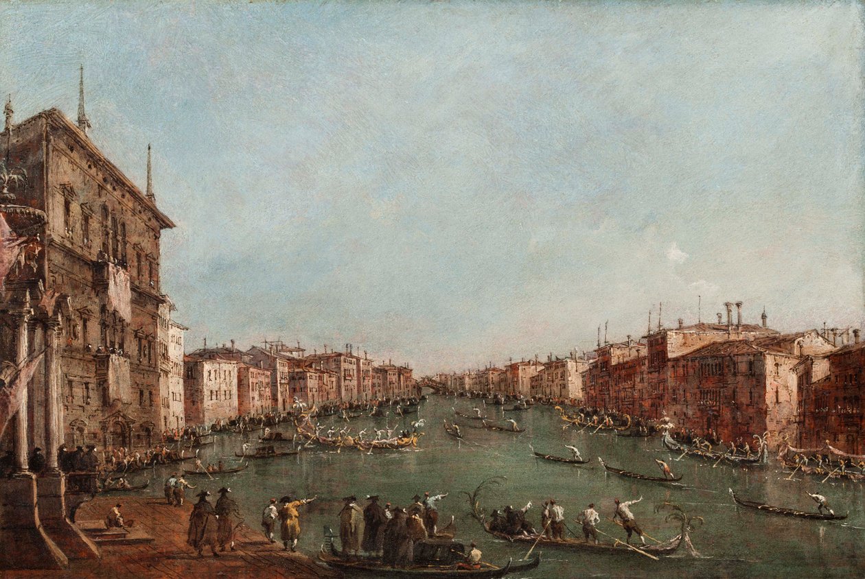 Eine Regatta auf dem Canal Grande, Venedig von Giacomo Guardi