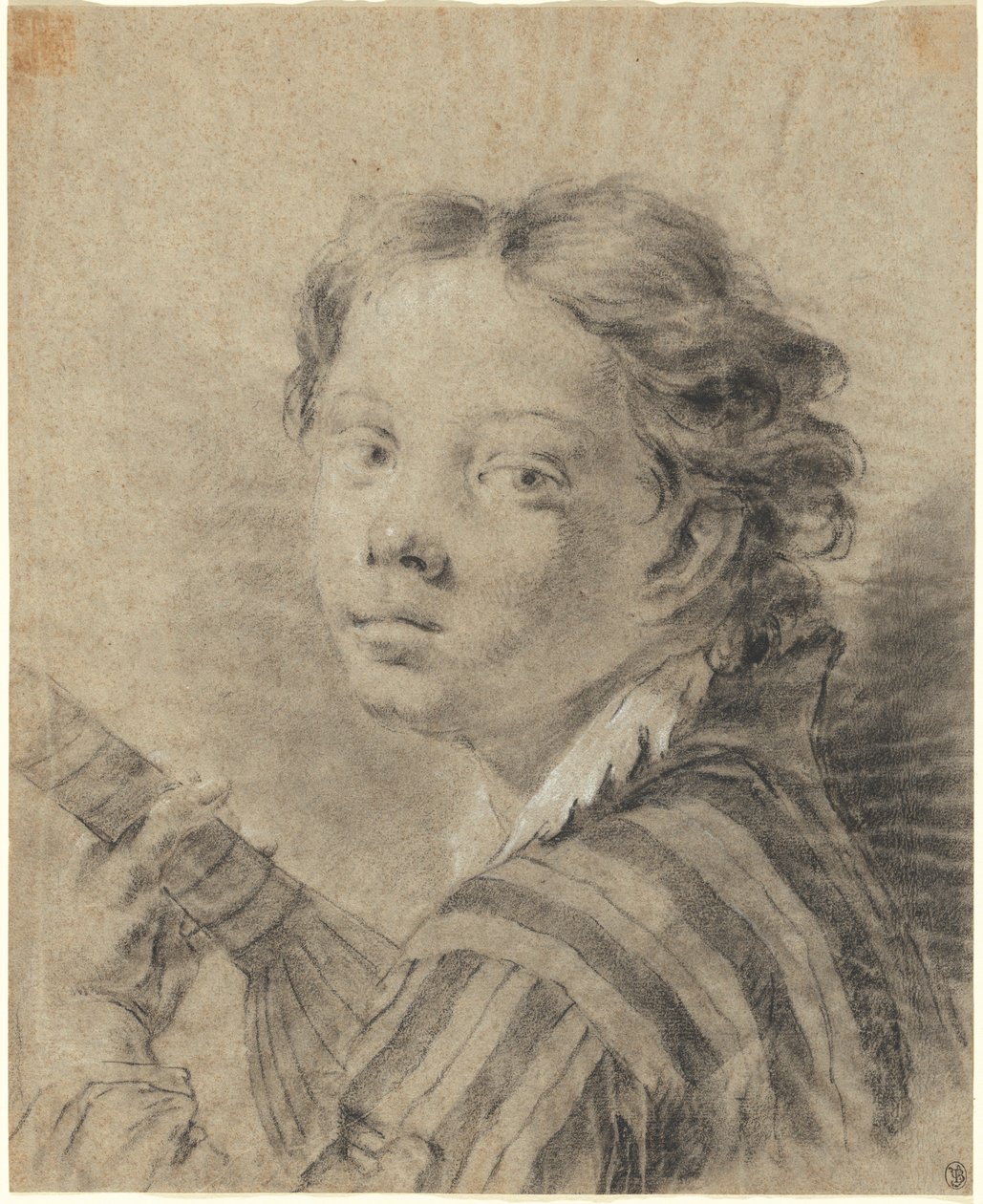 Ein Junge mit einer Laute, um 1740 von Giambattista Piazzetta