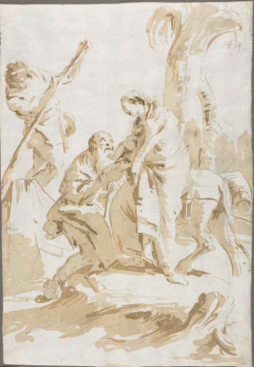 Die Flucht nach Ägypten von Giambattista Tiepolo