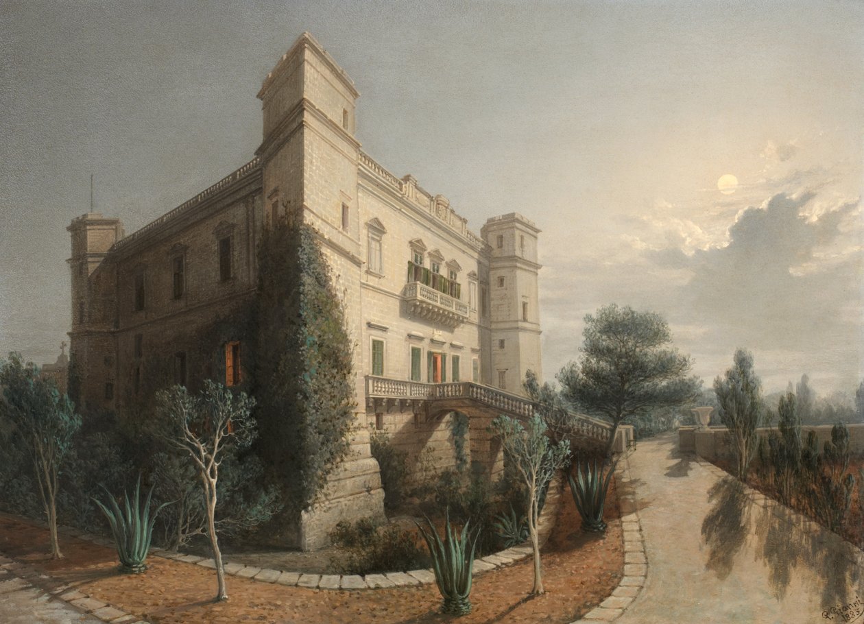 Verdala-Palast, 1888 von Giancinto Gianni