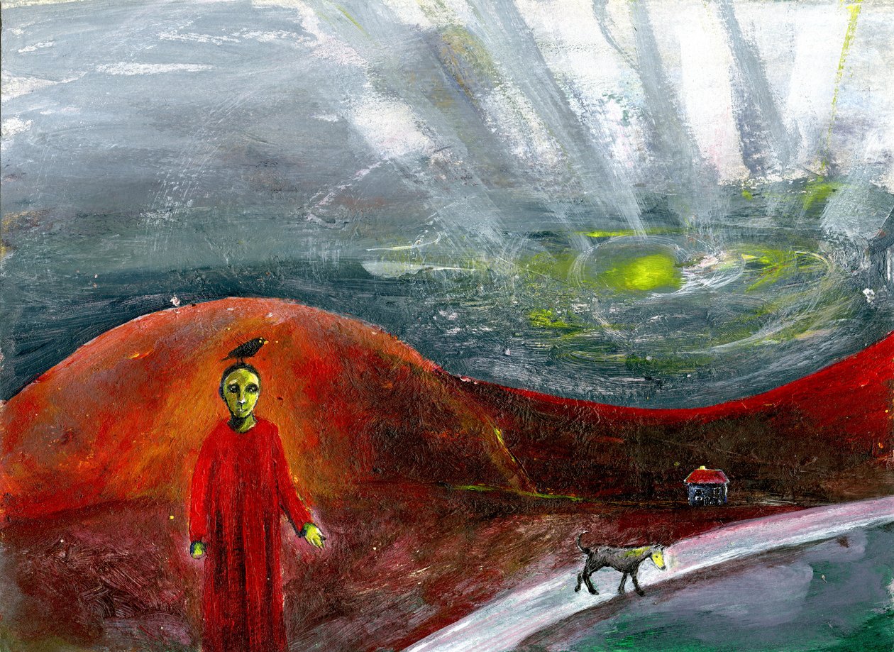 Gelbgesichtiger Hund, nimm mich mit nach Hause, 2005 von Gigi Sudbury