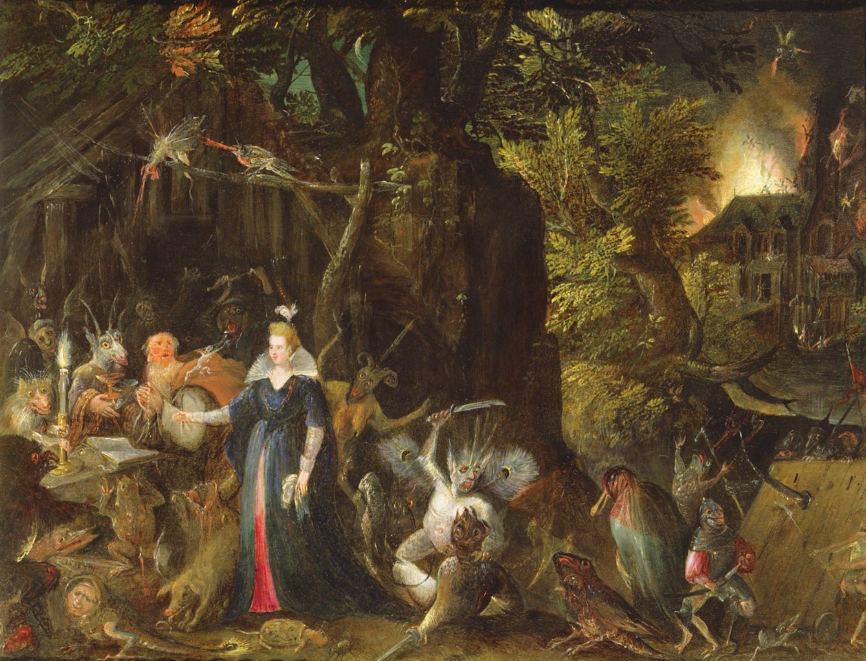 Die Versuchung des heiligen Antonius von Gillis van III Coninxloo
