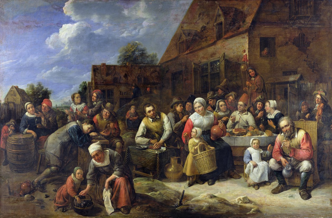 Ein Dorffest von Gillis van Tilborgh the younger