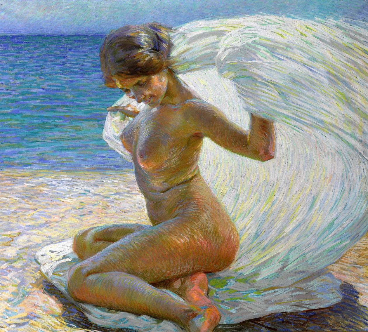 Akt am Strand von Gino Piccioni