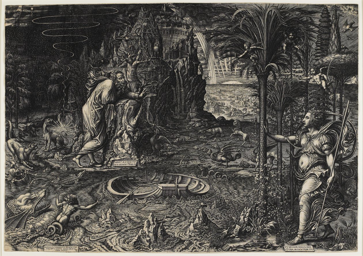 Allegorie des Lebens (Der Traum von Raphael), 1561 von Giorgio Ghisi