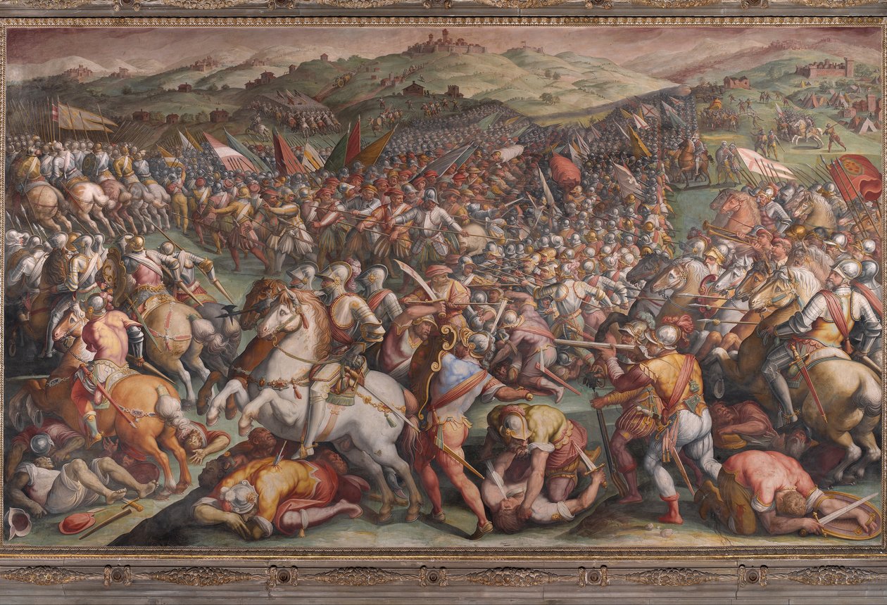 Die Schlacht von Marciano in Val di Chiana von Giorgio Vasari