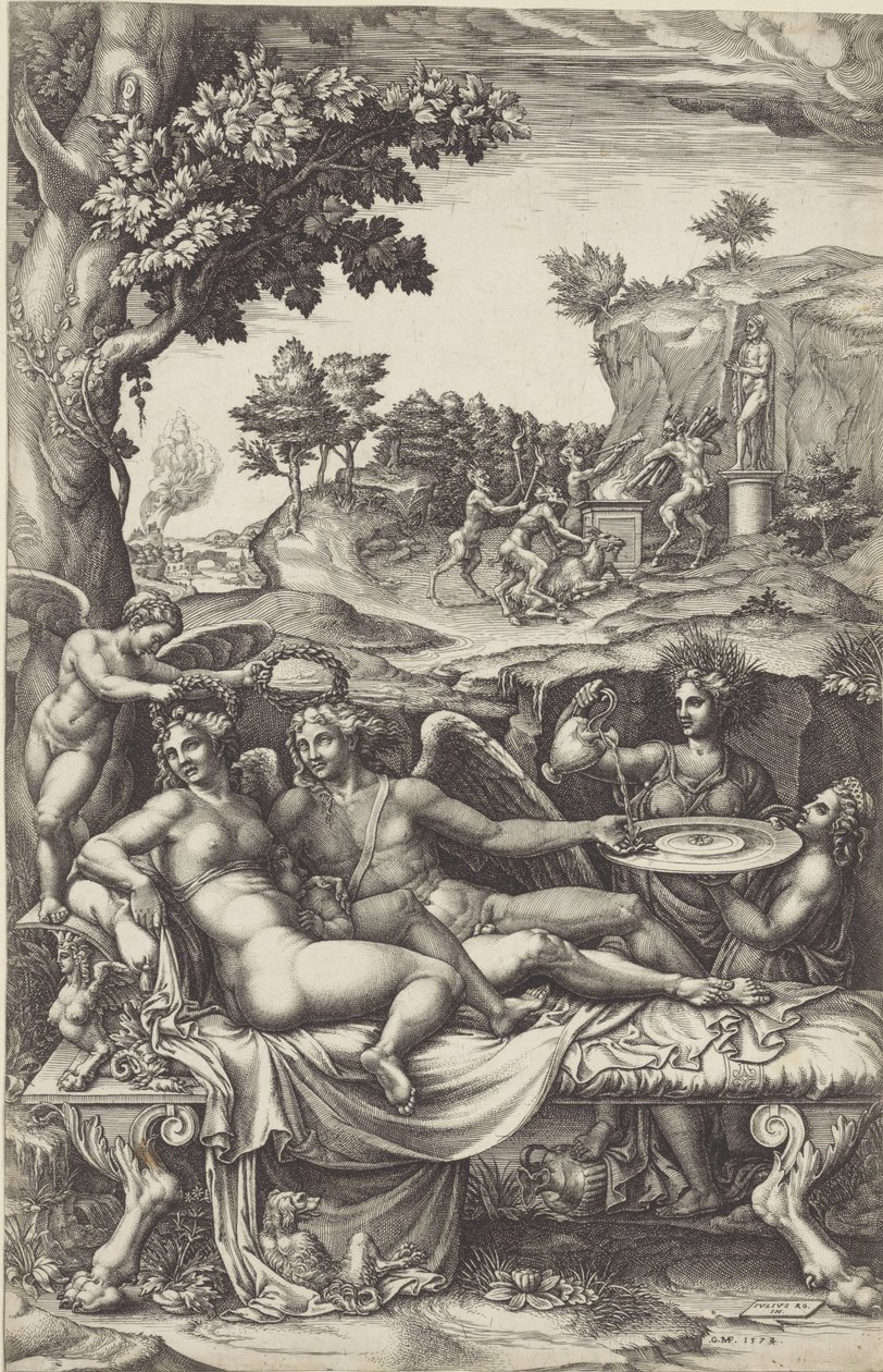 Amor und Psyche von Giorgio Ghisi