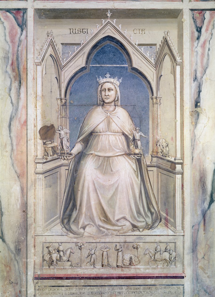 Allegorie der Gerechtigkeit, ca. 1305 von Giotto di Bondone