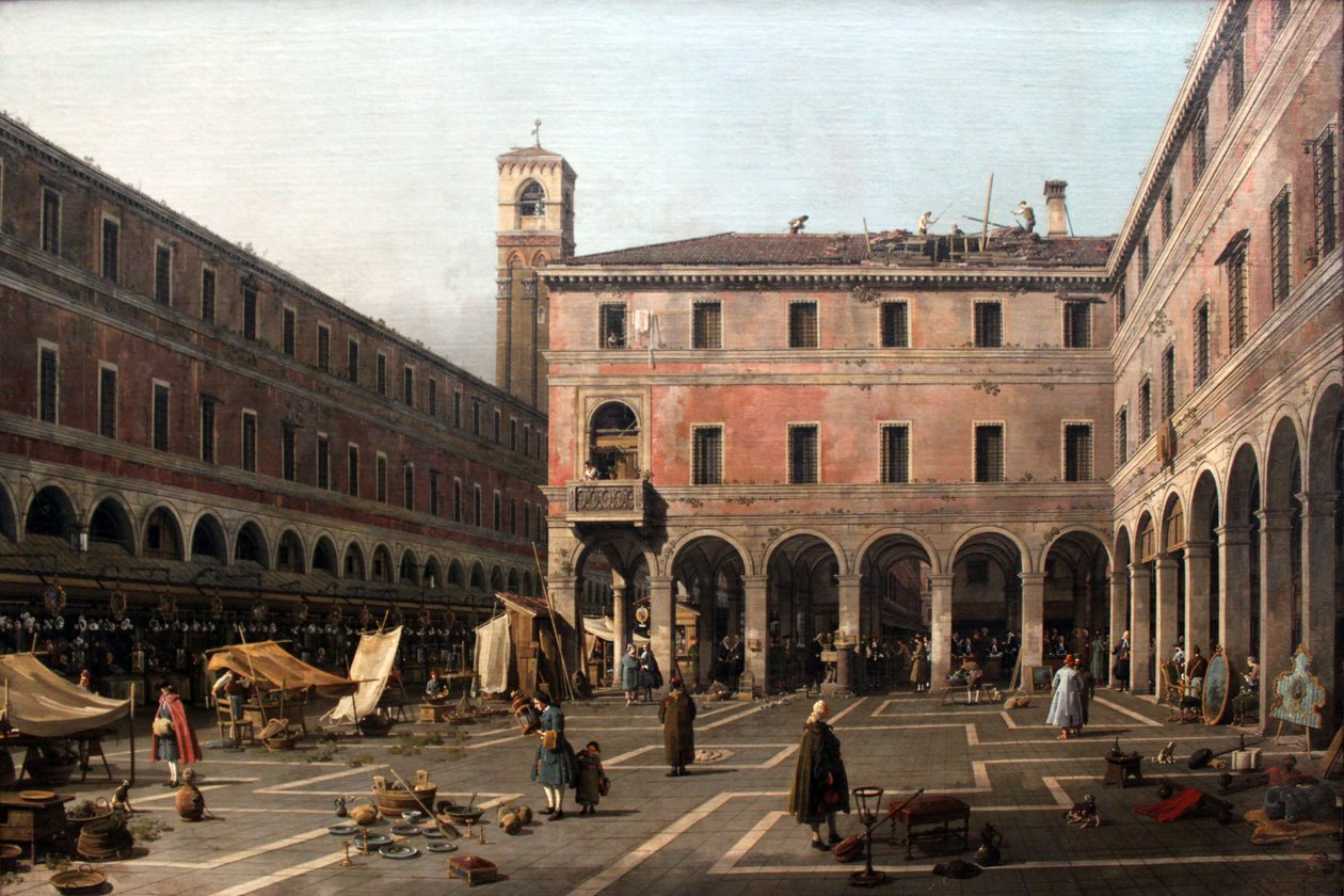 Canaletto Campo di Rialto von Giovanni Antonio Canal