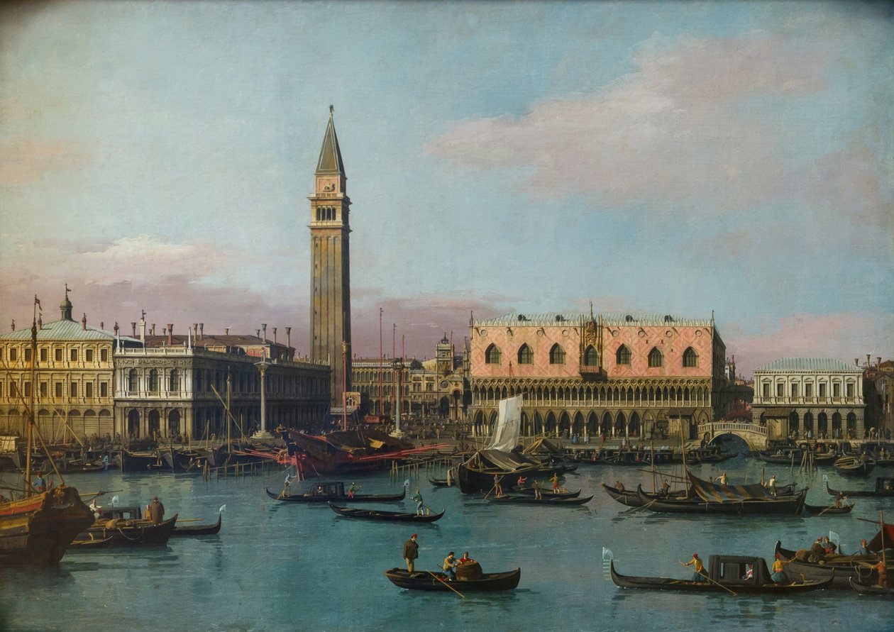 Piazzetta und Riva degli Schiavoni von Giovanni Antonio Canal
