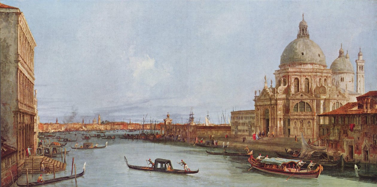 Santa Maria della Salute in Venedig vom Canal Grande aus von Giovanni Antonio Canal