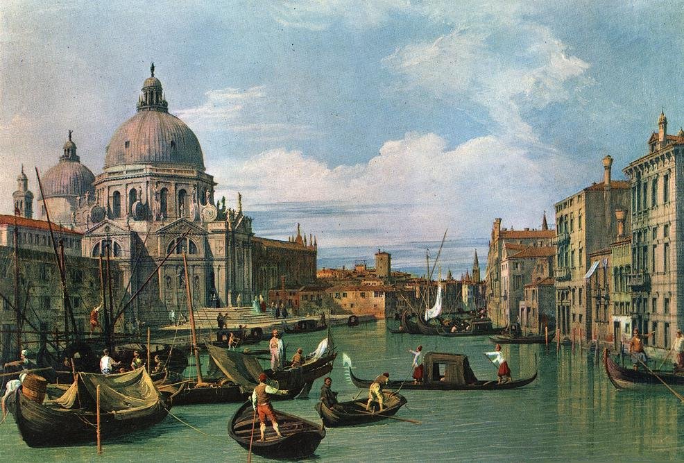 Der Canal Grande und die Kirche der Salute von Giovanni Antonio Canal