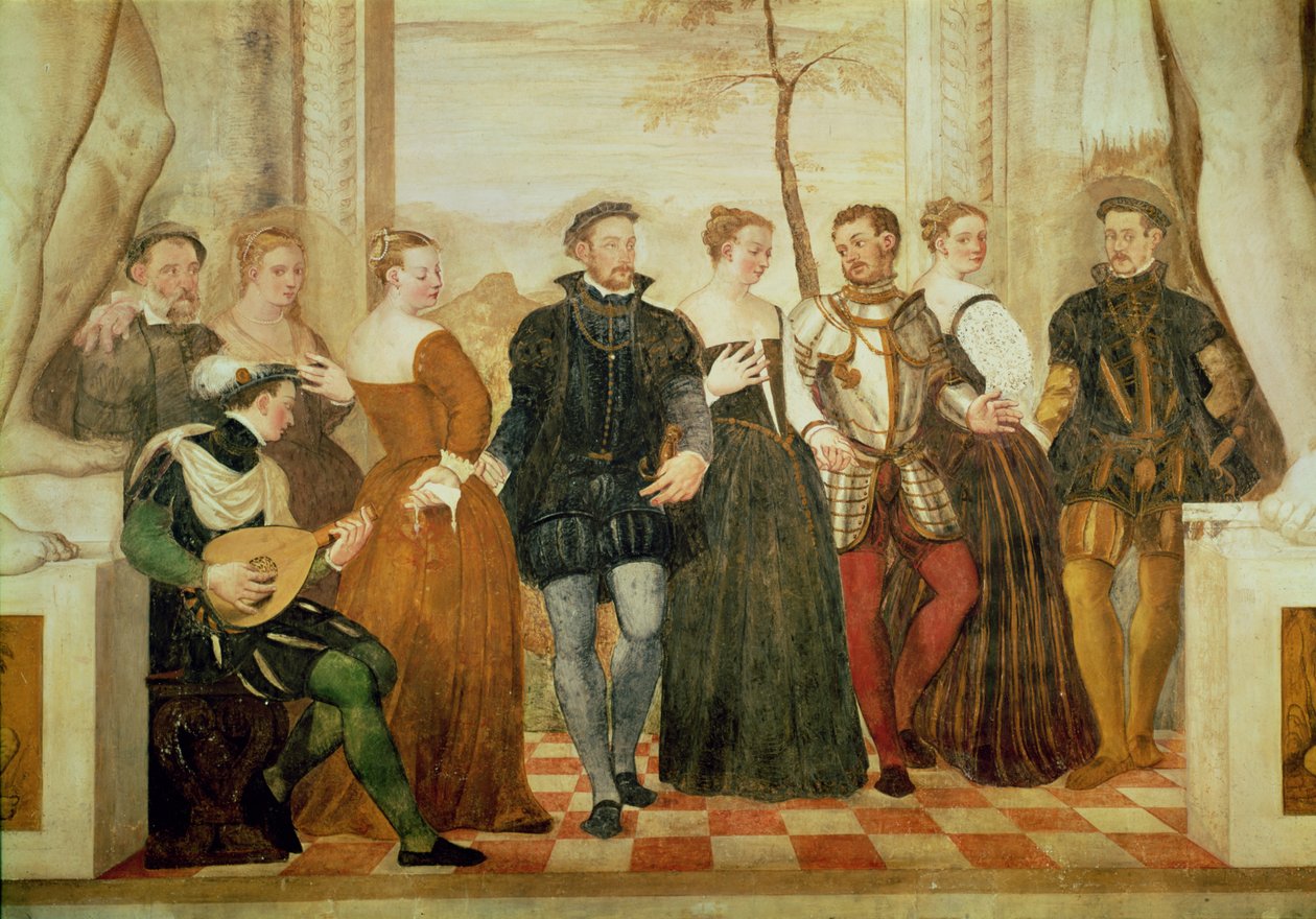 Einladung zum Tanz, 1570 von Giovanni Antonio Fasolo