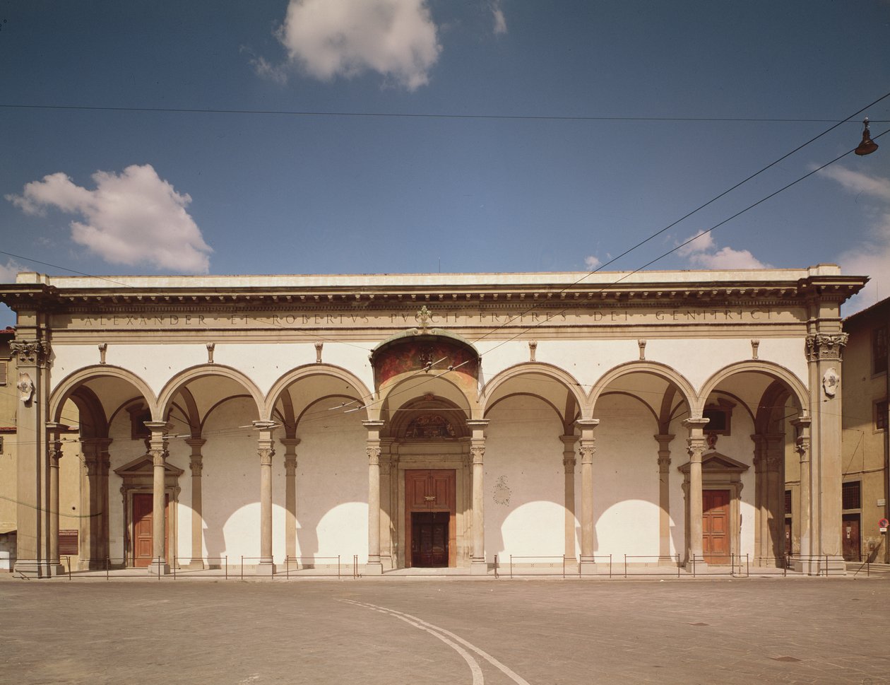 Fassade der Santissima Annunziata, um 1601-04 von Giovanni Battista Caccini