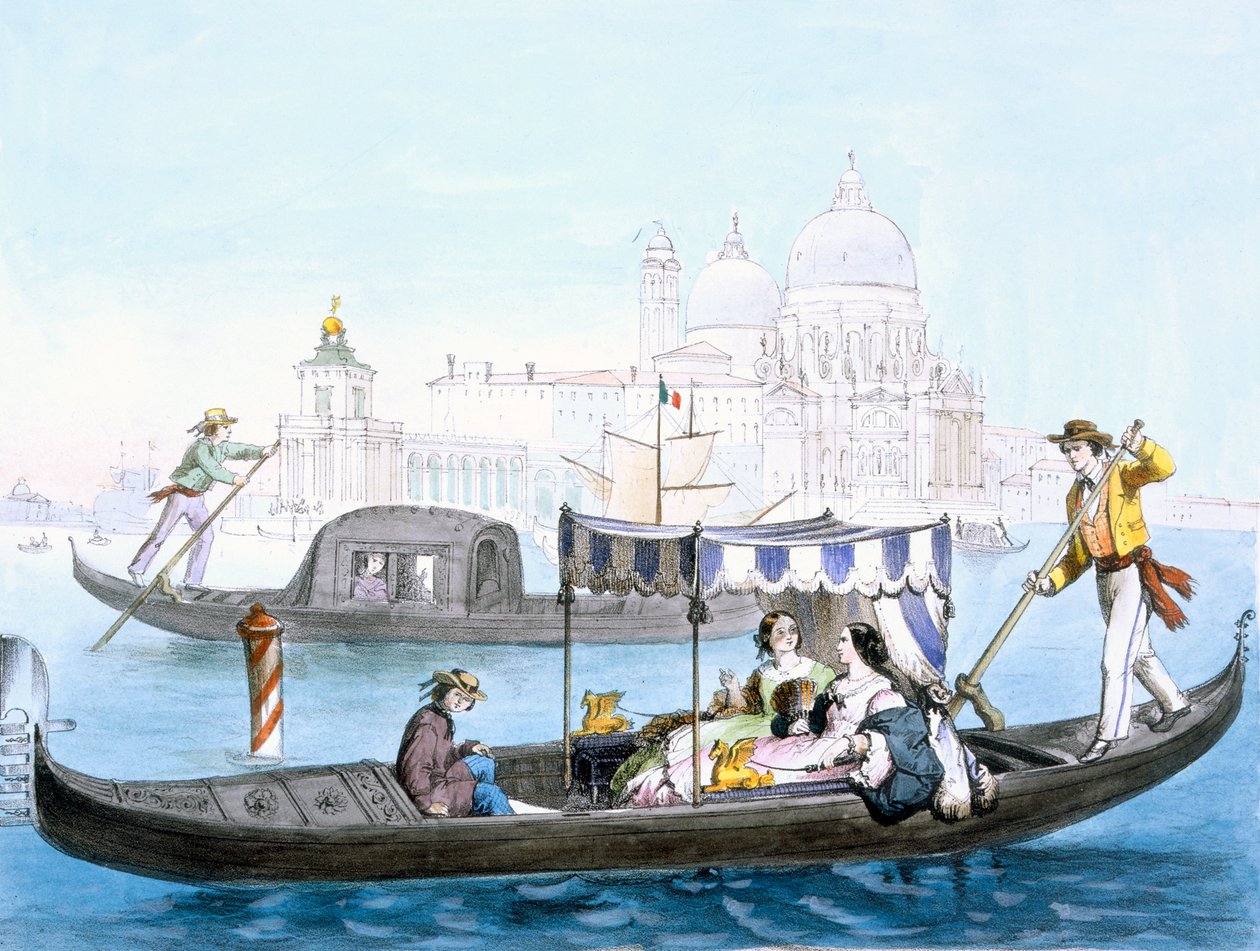 Venezianische Gondel, aus 