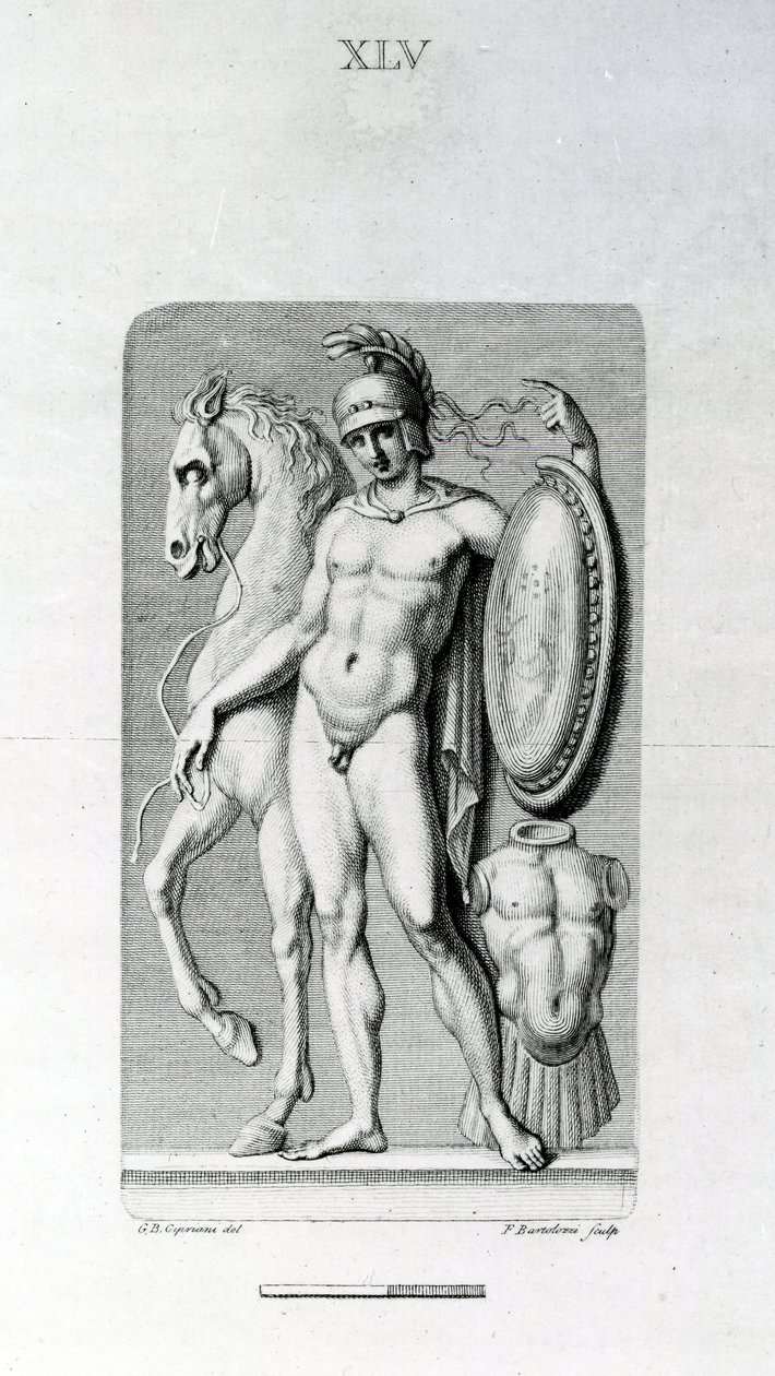 Männlicher Akt, 18. Jahrhundert von Giovanni Battista Cipriani