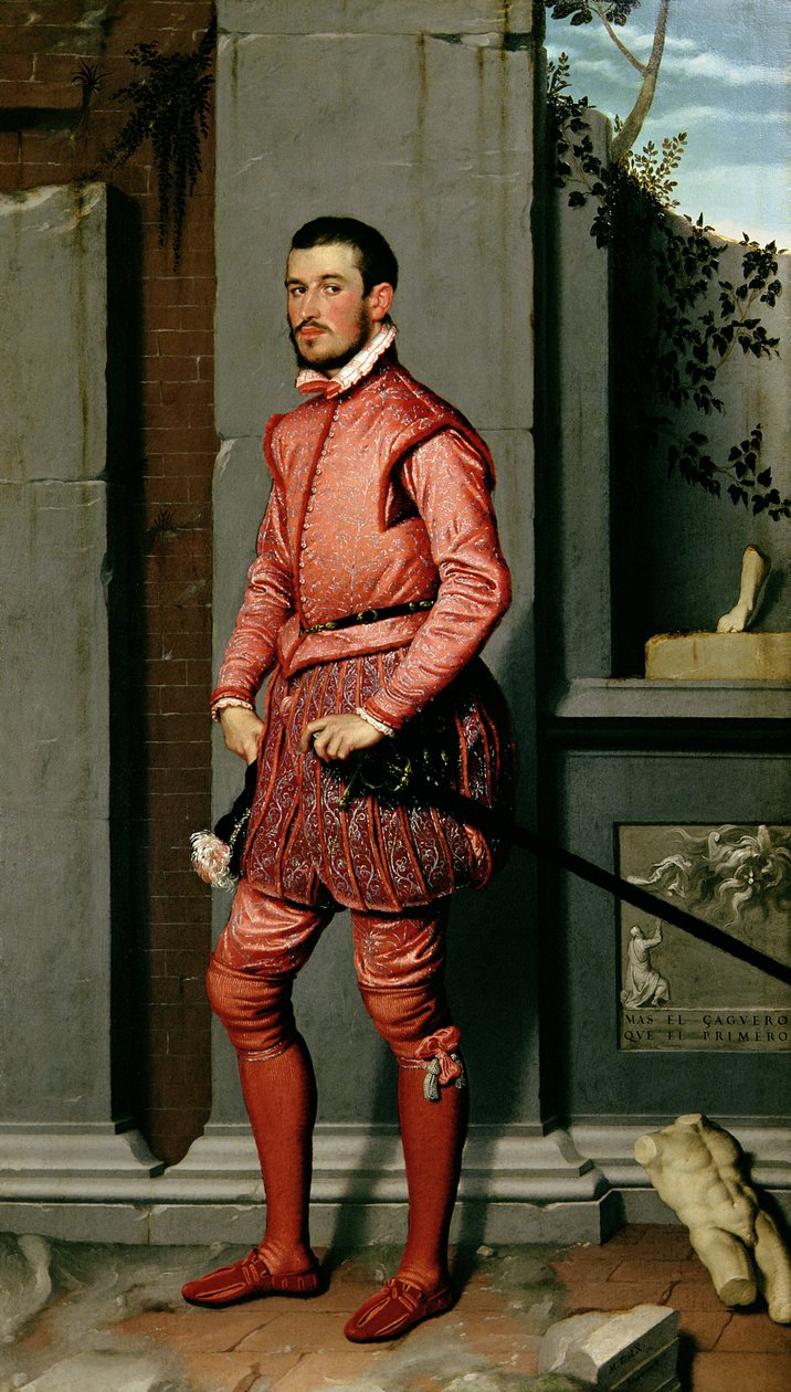 Porträt von Gian Gerolamo Grumelli, italienischer Staatsmann und Adliger, 1560 von Giovanni Battista Moroni