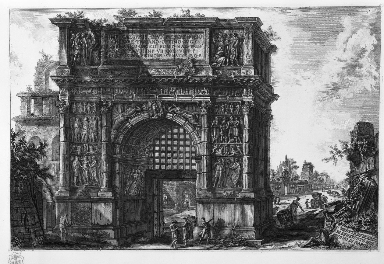 Veduta des Bogens von Benevento im Königreich Neapel von Giovanni Battista Piranesi