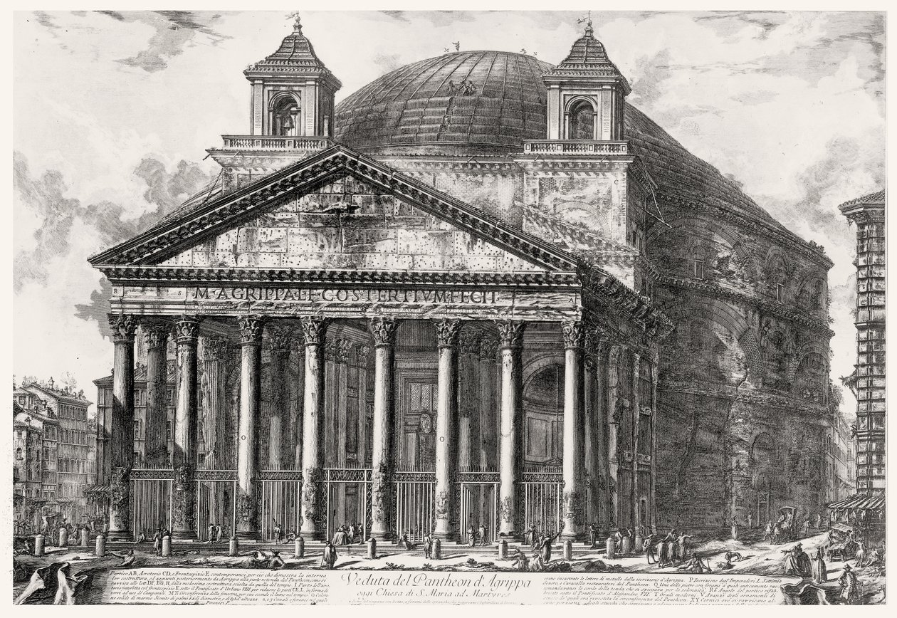 Ansicht des Pantheon, aus der Serie 