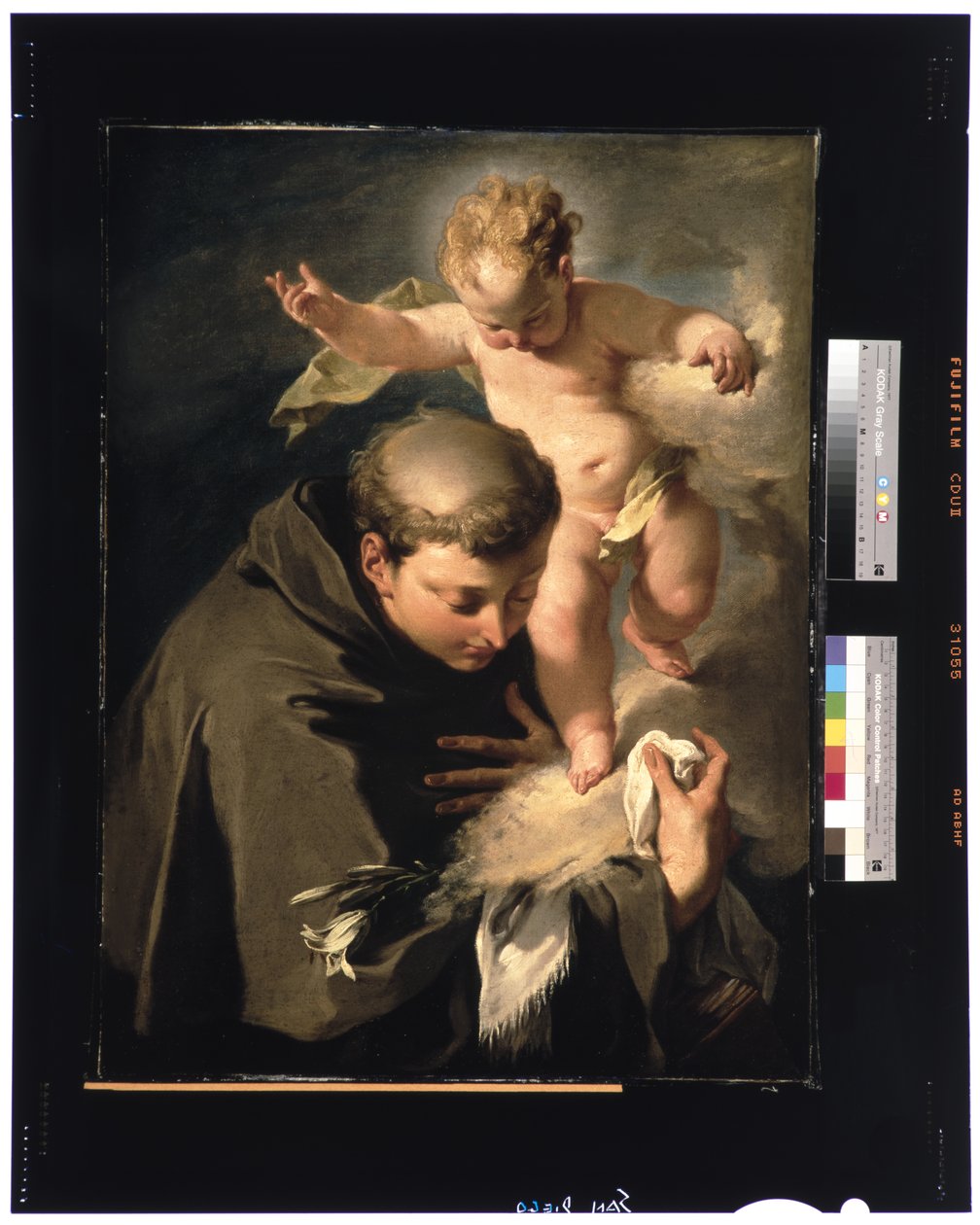 Die Vision des Heiligen Antonius von Padua, ca. 1730 von Giovanni Battista Pittoni