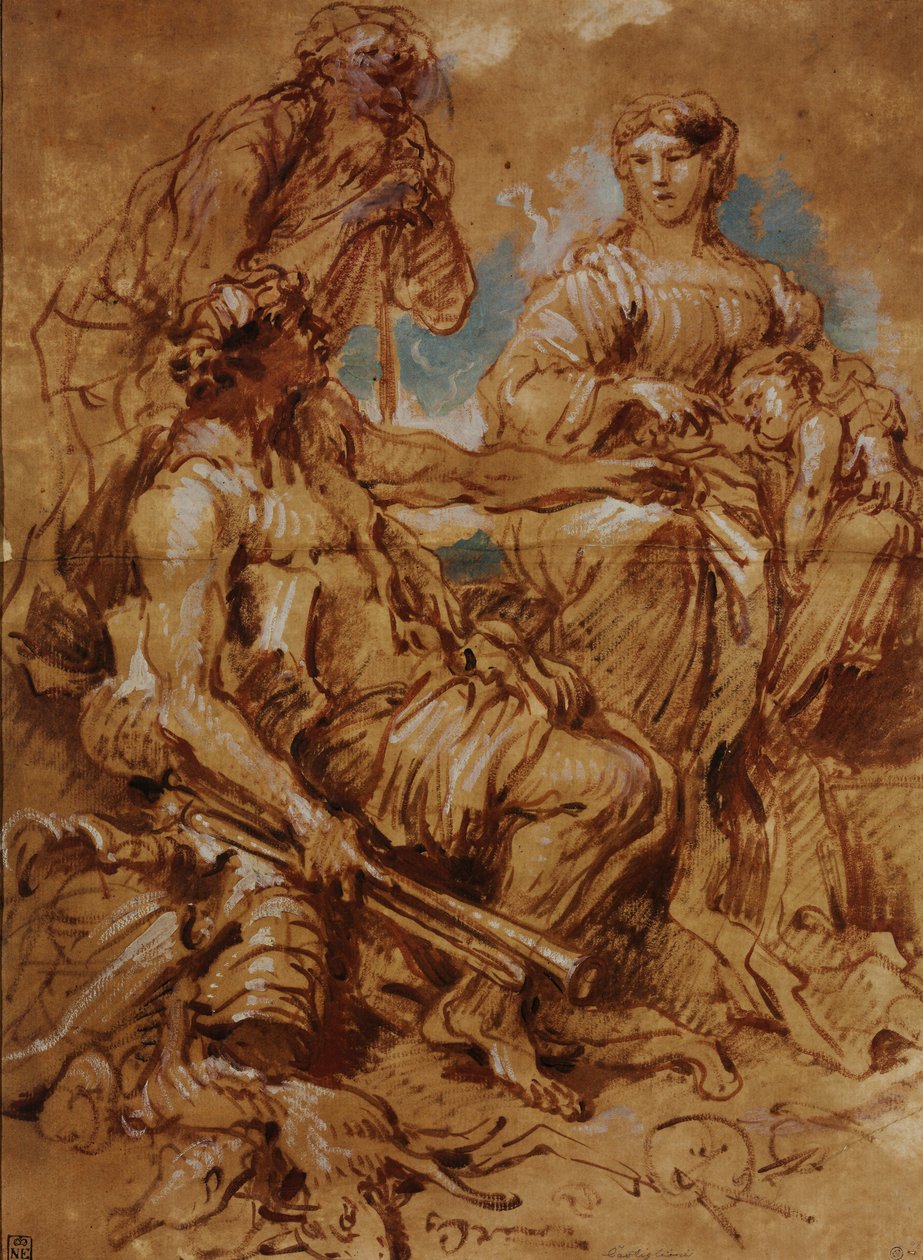 Allegorie zu Ehren des herrschenden Paares von Mantua von Giovanni Benedetto Castiglione