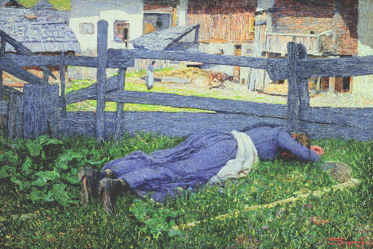 Ruhe im Schatten von Giovanni Segantini