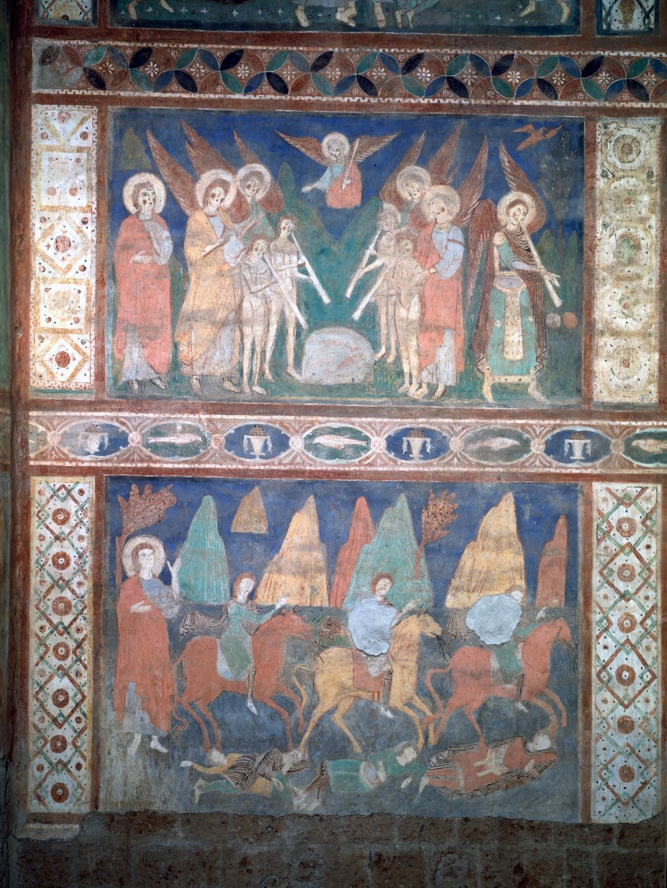 Musizierende Engel und die Flucht nach Ägypten von Giovanni and Stefano