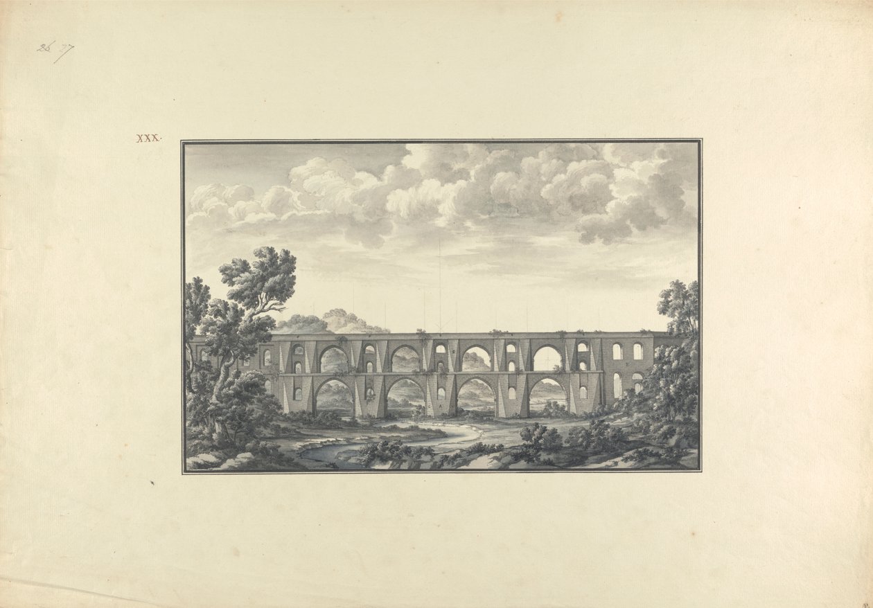 Ansicht des Maglova-Aquädukts von Giovanni Battista Borra