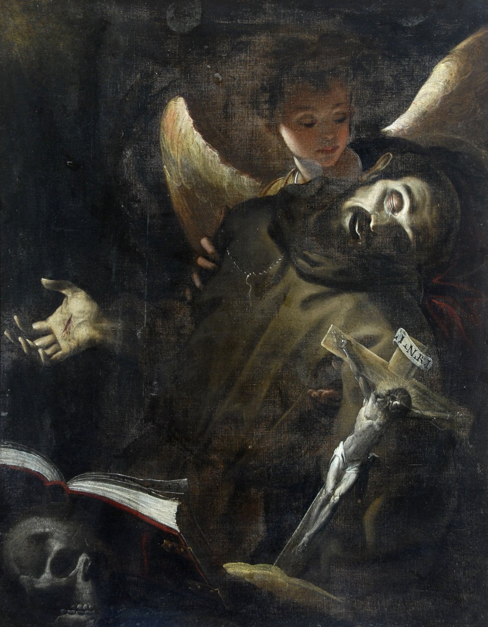 Der heilige Franziskus in Ekstase, um 1598 von Giovanni Battista Crespi