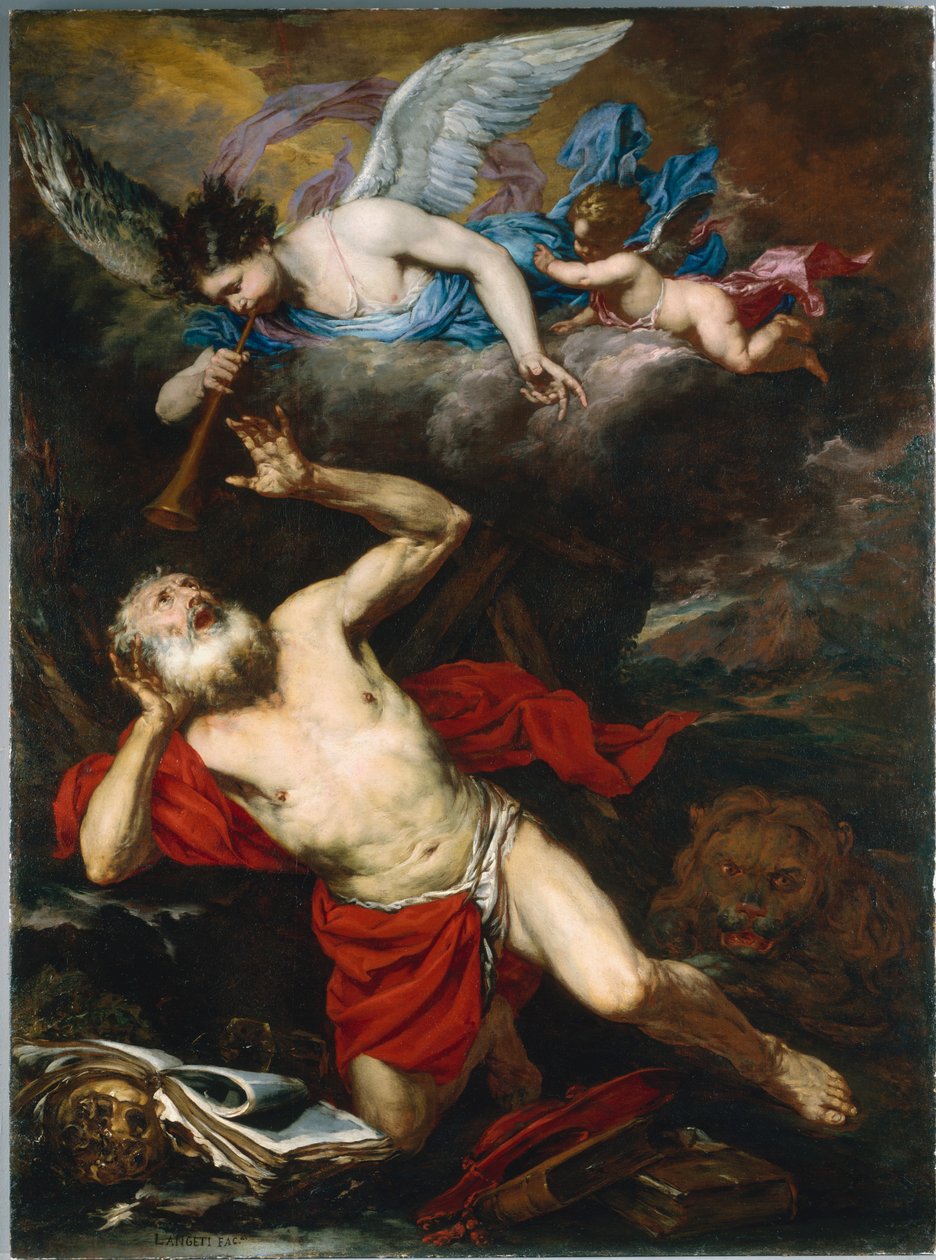 Die Vision des Heiligen Hieronymus von Giovanni Battista Langetti