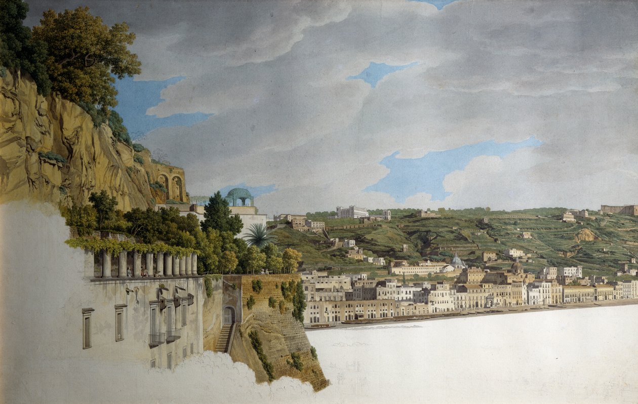 Blick auf Neapel von Posillipo von Giovanni Battista Lusieri