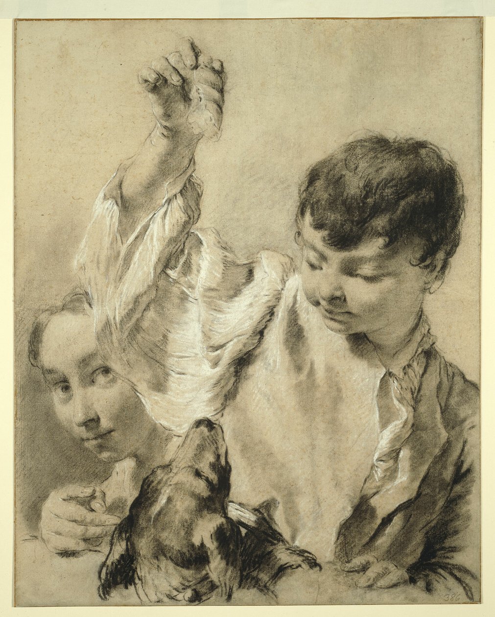 Giacomo füttert einen Hund von Giovanni Battista Piazzetta
