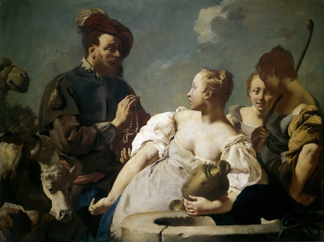 Rebekka am Brunnen, ca. 1740 von Giovanni Battista Piazzetta