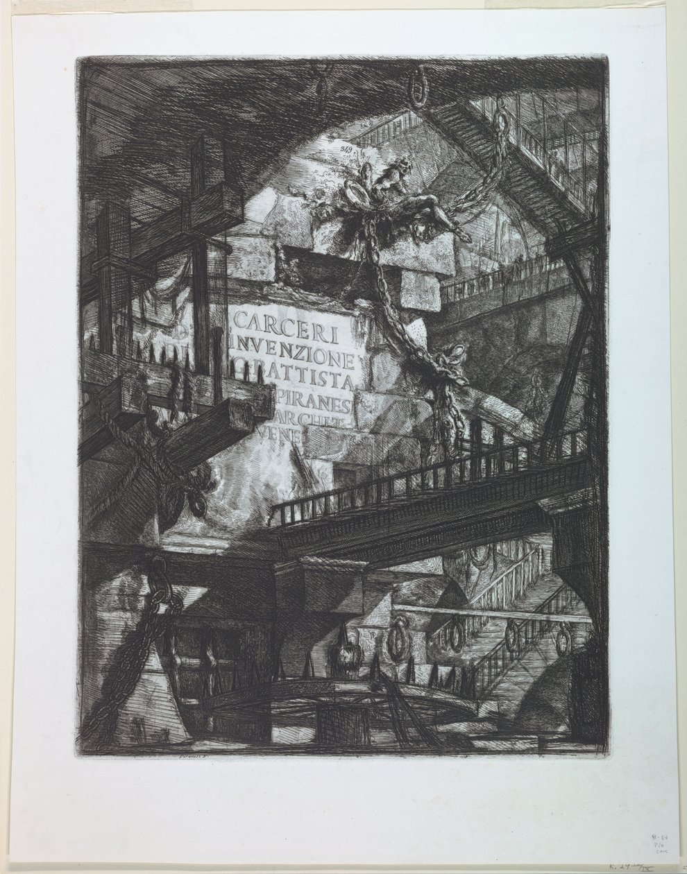Carceri-Serie, Titelseite von Giovanni Battista Piranesi